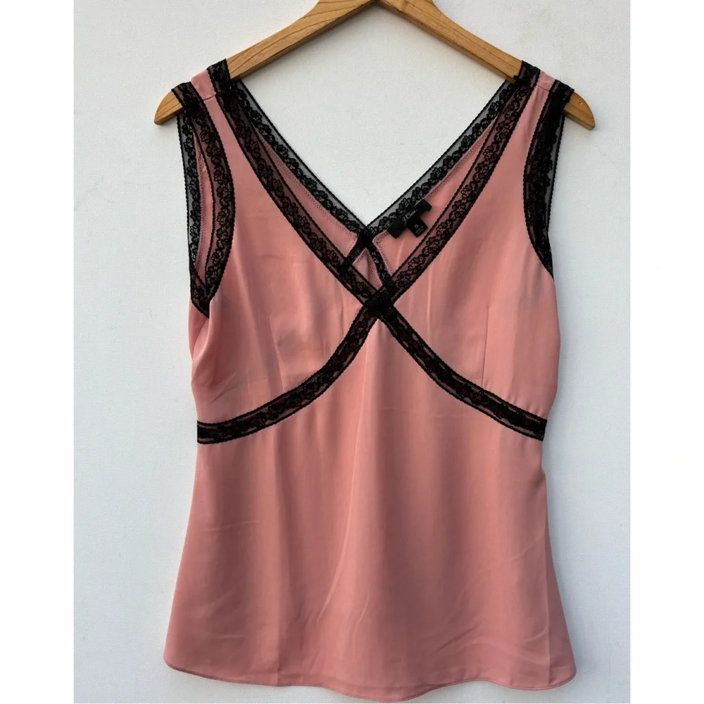 J Crew Lace Trimmed Silk Camisole